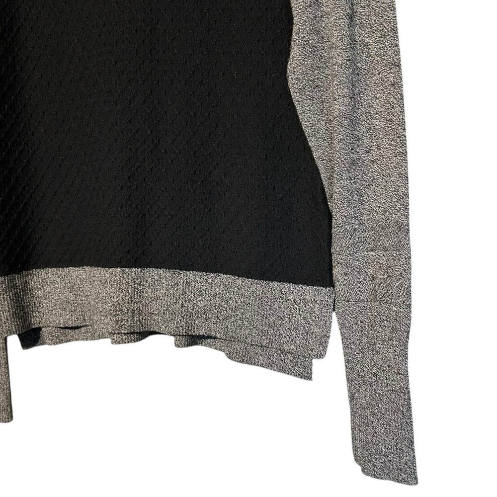 Smartwool Shadow Pine Hoodie‎ Sweater Merino Blend Black Gray Small - Picture 4 of 11